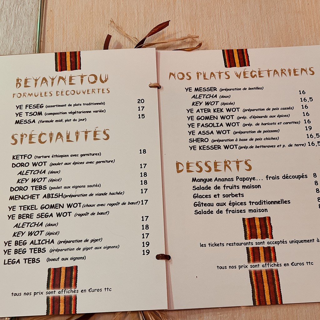 Restaurant Godjo menu 2
