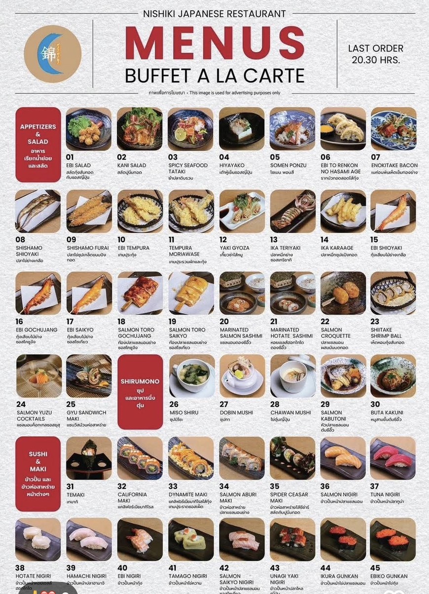 Nishiki 餐厅 menu 1