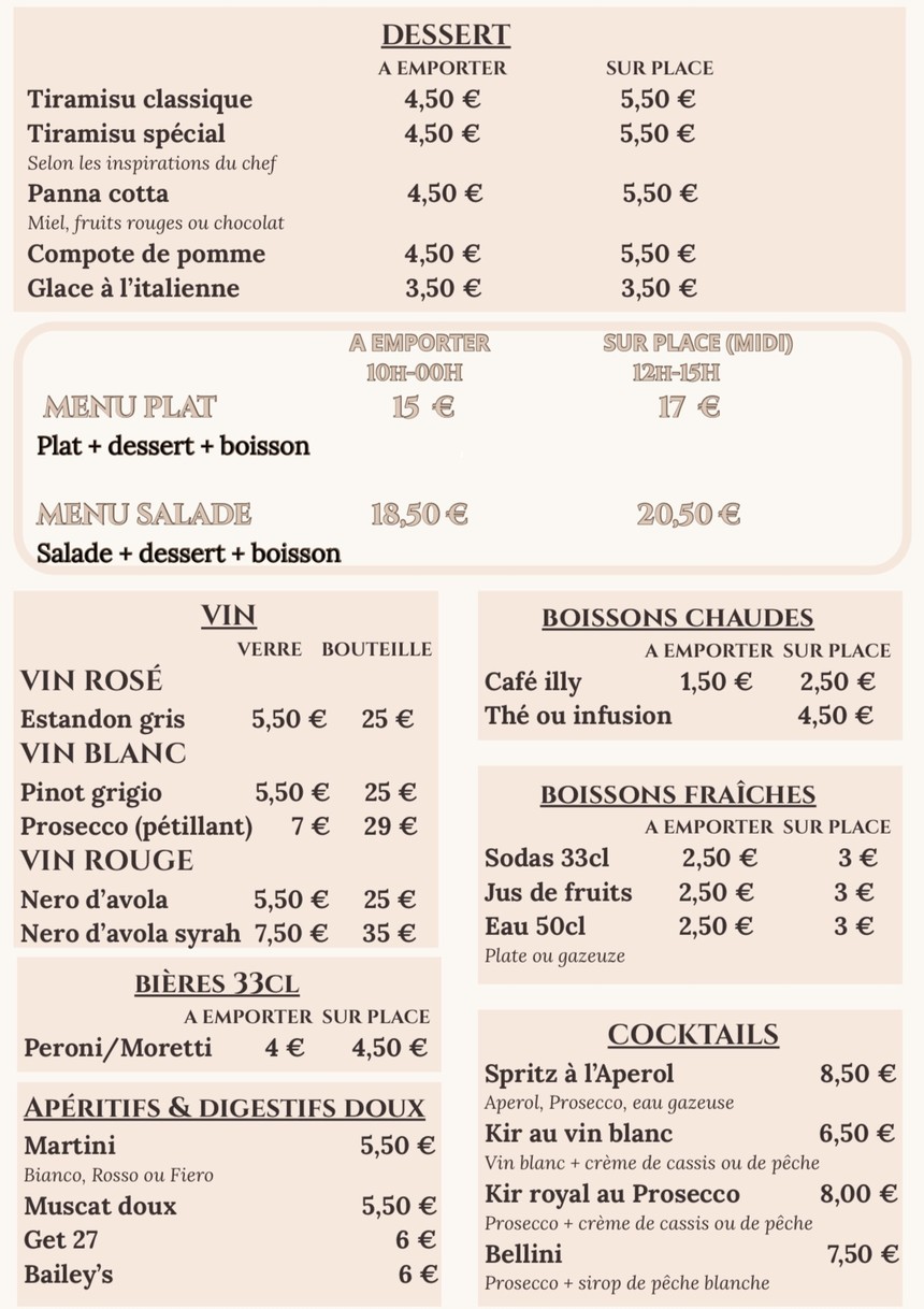 Trattoria Vincenzo menu 2