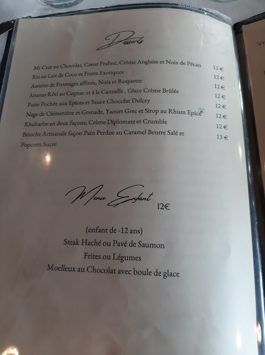 لو فاوبور دو مولان menu 3