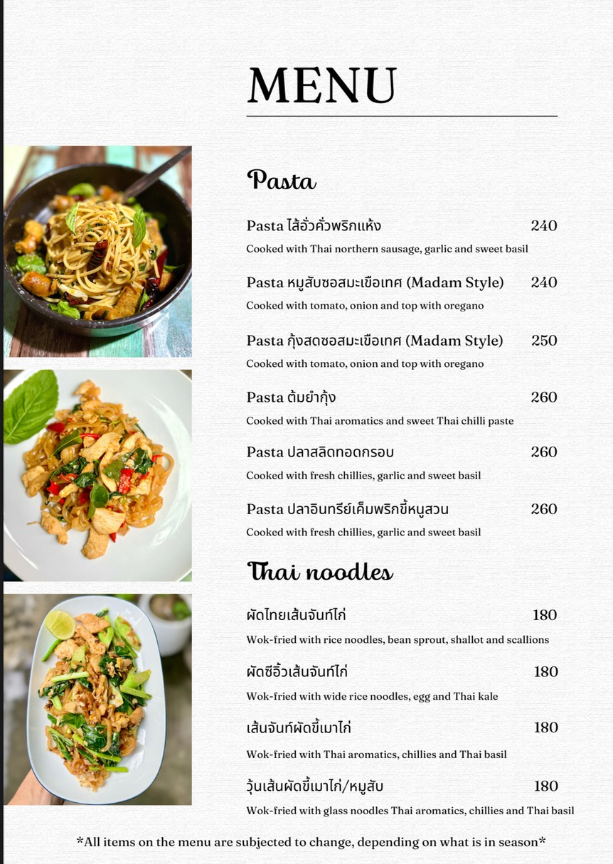 Krua Ban Suan By Madam Apple menu 3