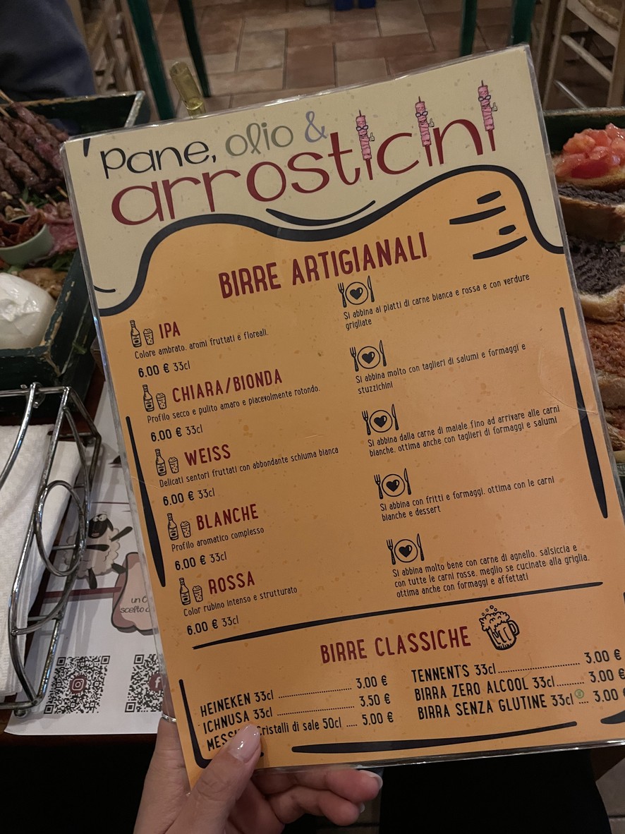 Pane Olio e Arrosticini menu 3