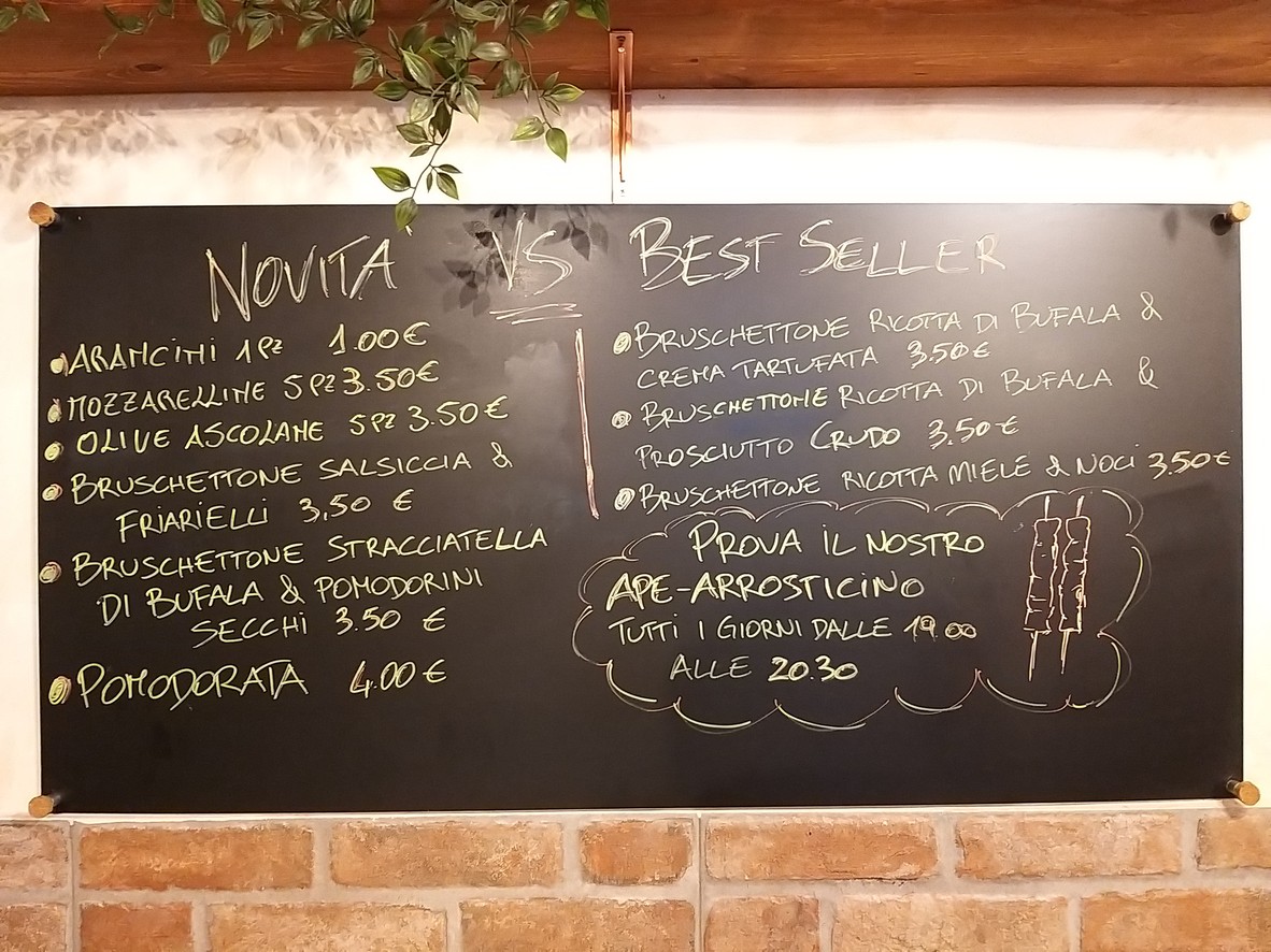 Pane Olio e Arrosticini menu 4