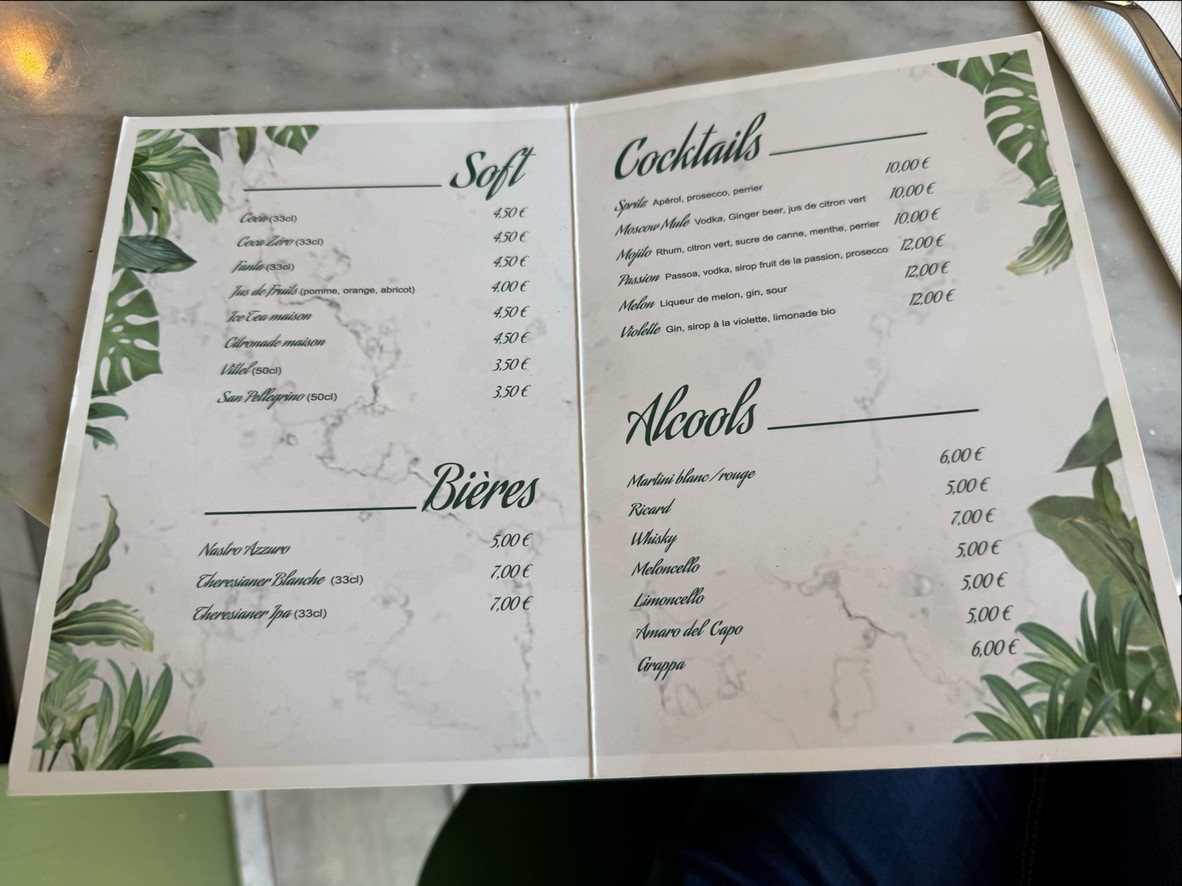 Alla follia ! menu 2