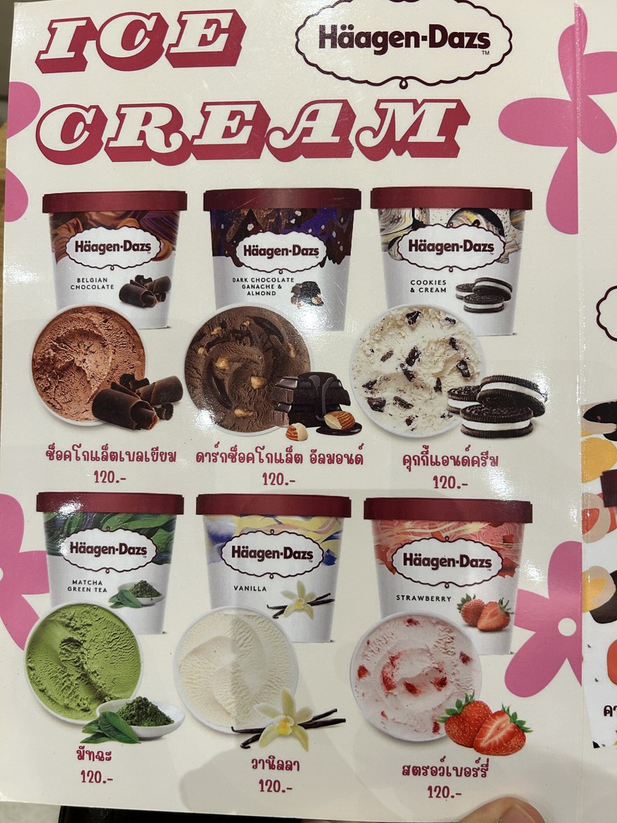 Tarine menu 4