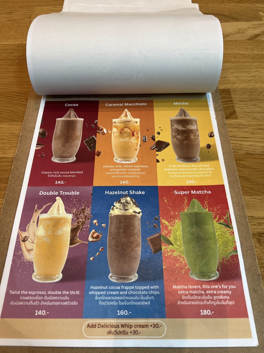Tarine menu 5