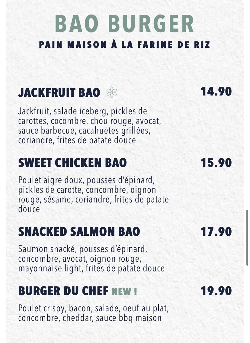 Greengourmet® Boulogne menu 2