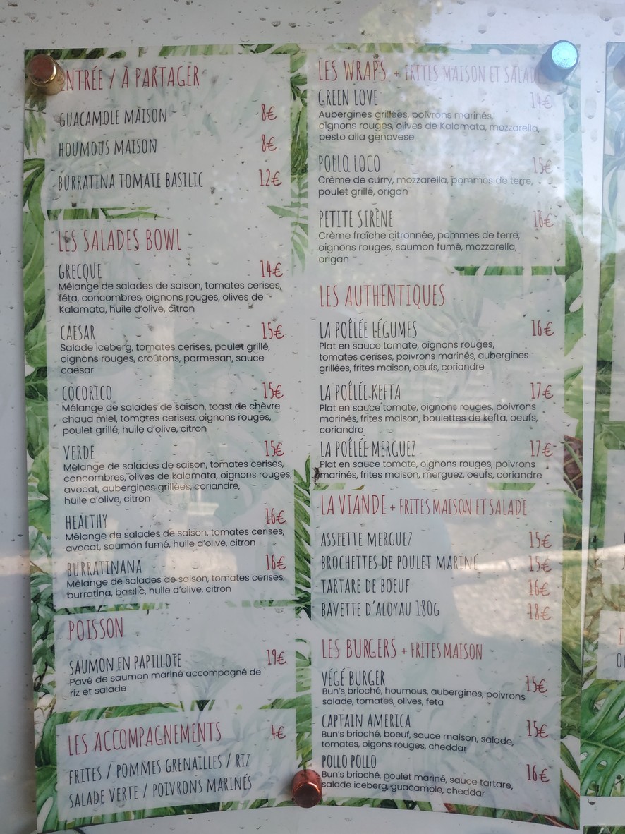Le Pavillon Rouge menu 3