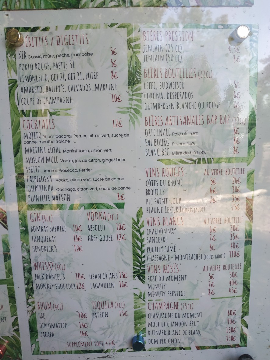Le Pavillon Rouge menu 5