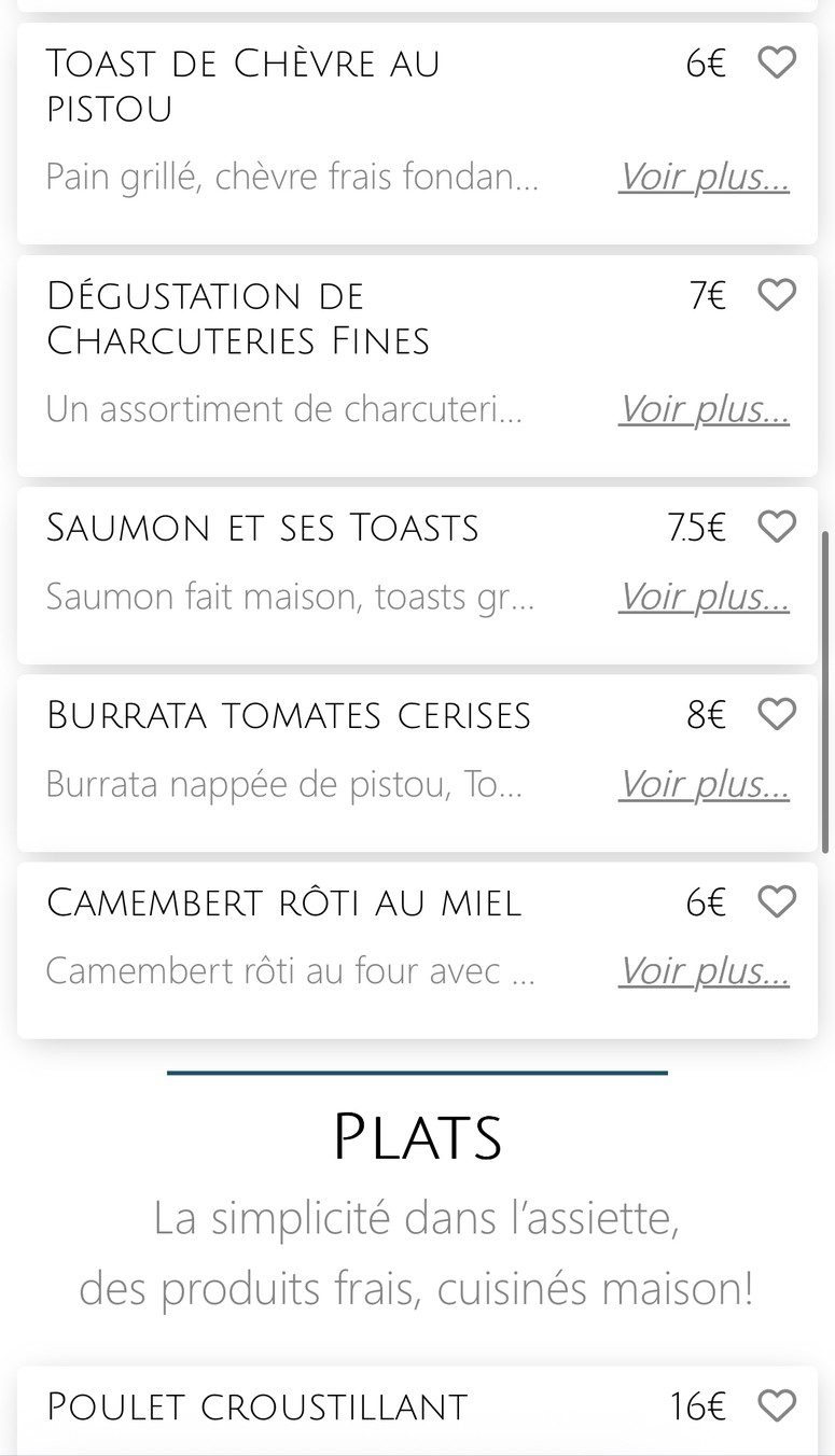 LES MAH-BOULES menu 3