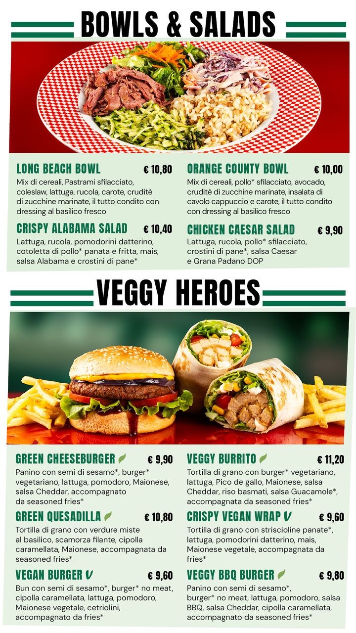 America Graffiti - Roma menu 6