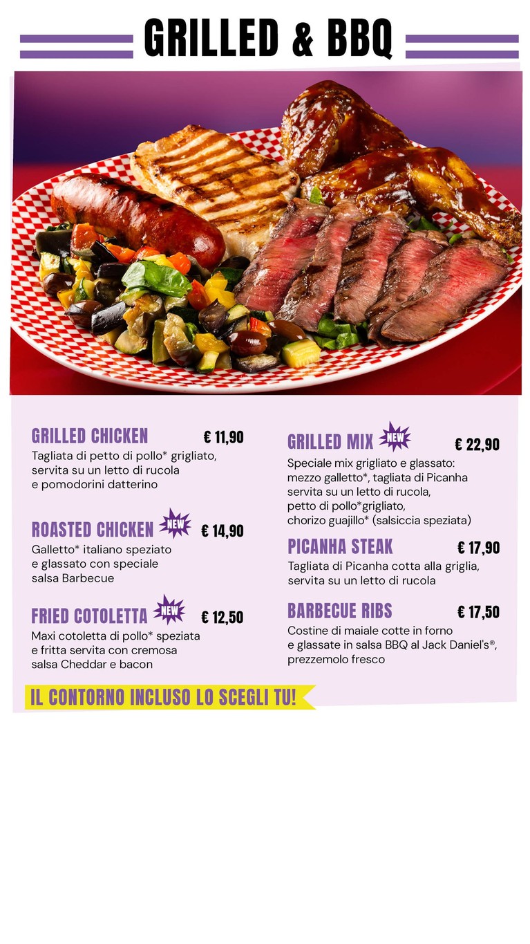 America Graffiti - Roma menu 7