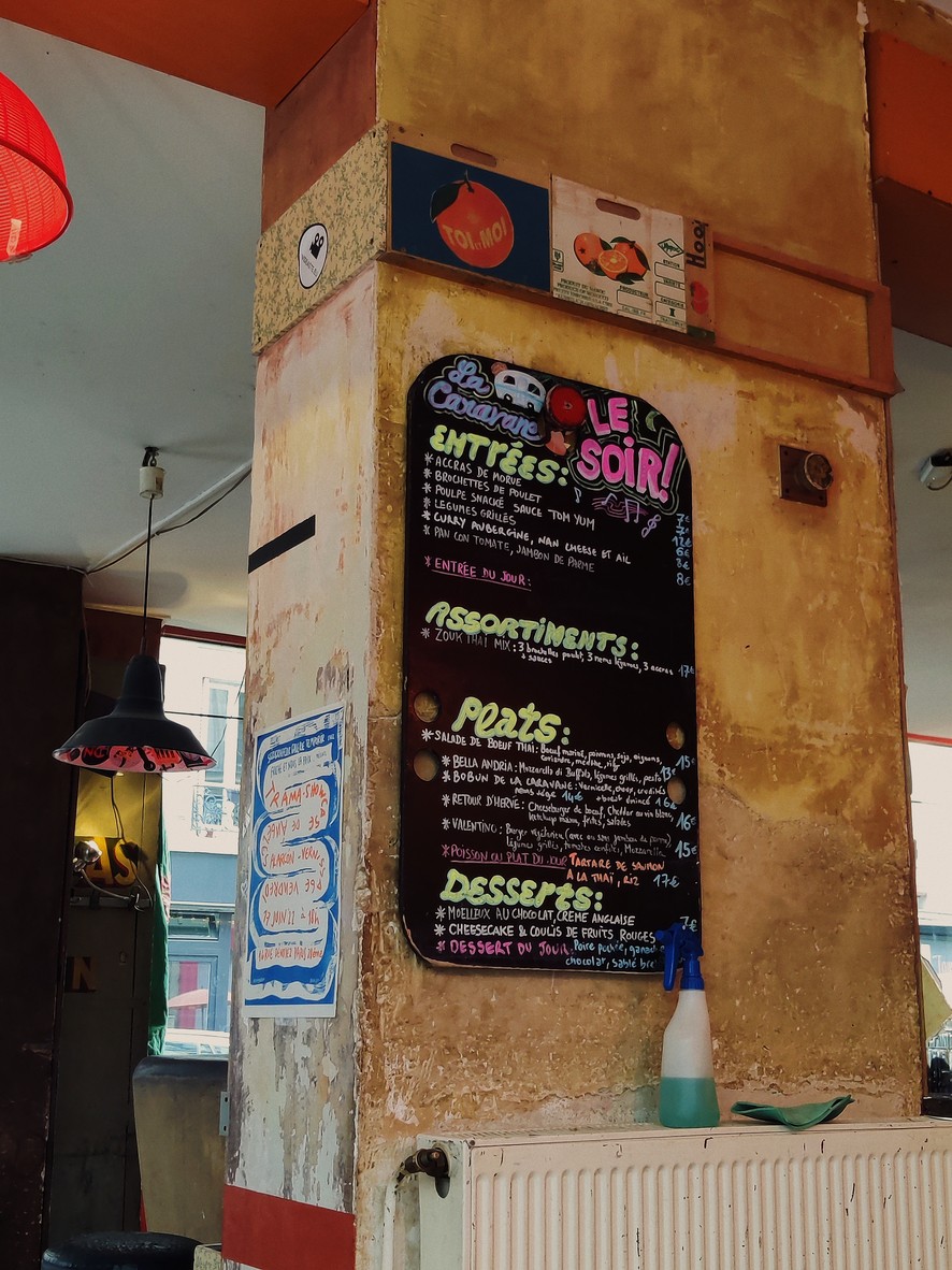 La Caravane menu 3