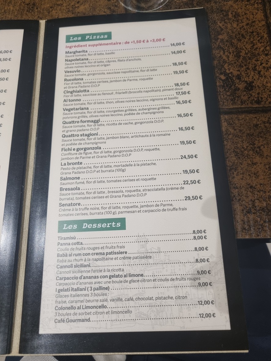 Senatore menu 1