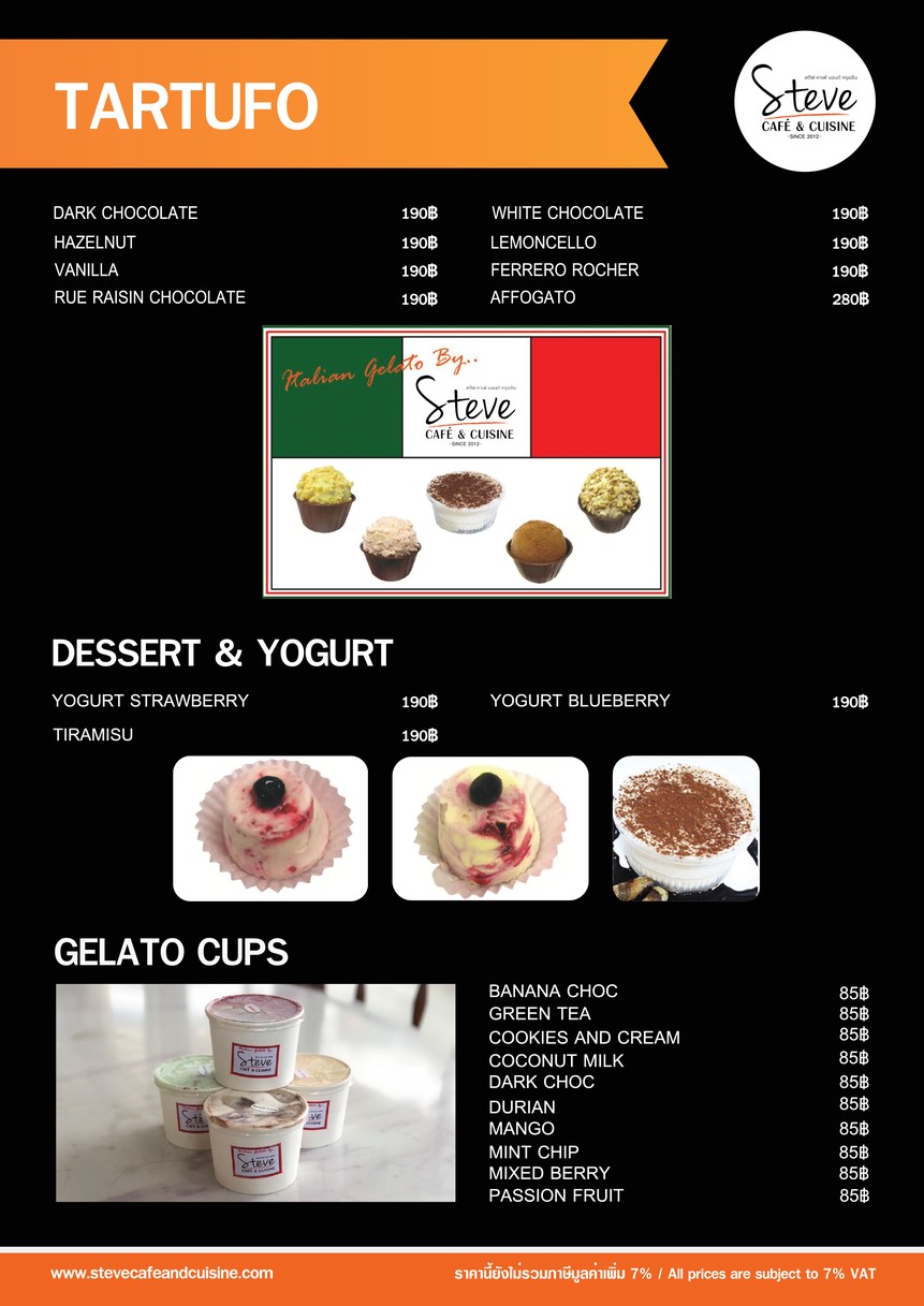 Steve Cafe & Cuisine menu 8
