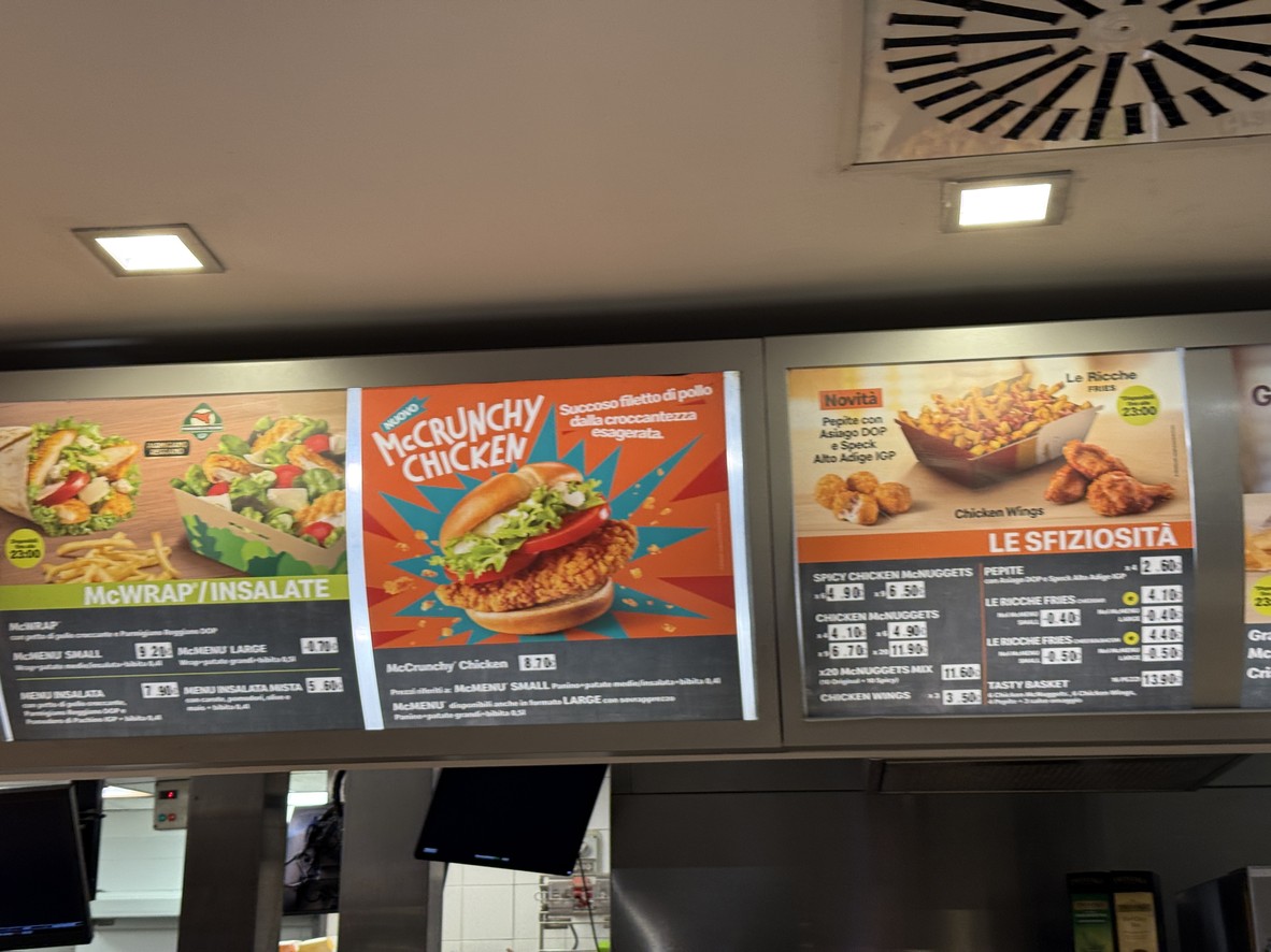 McDonald's menu 2