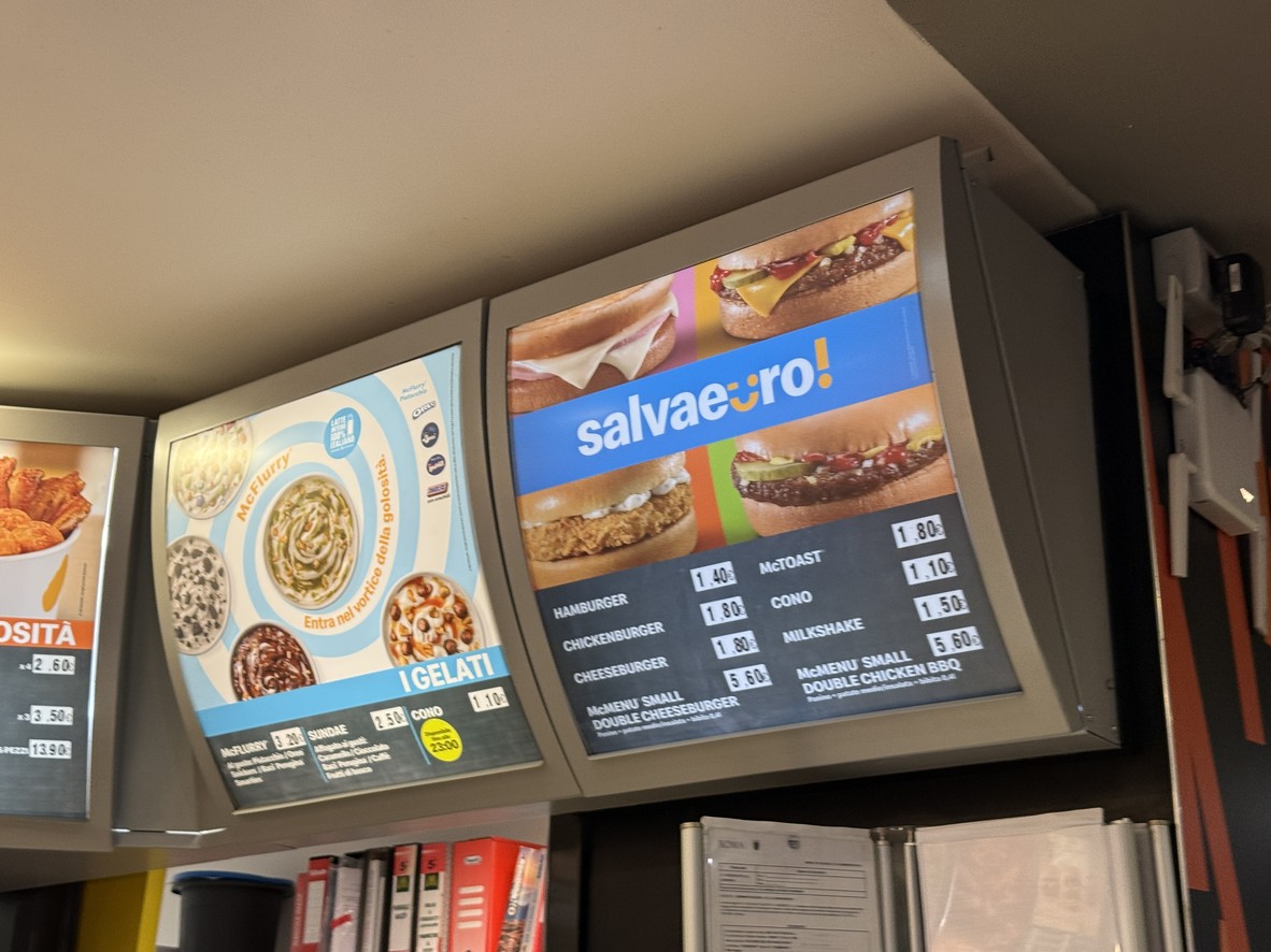 McDonald's menu 3