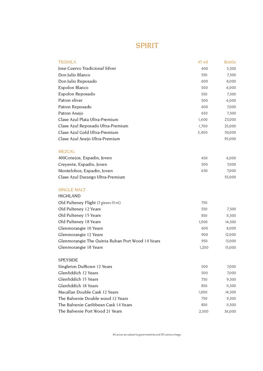 Longtail River Bar and Lounge menu 2