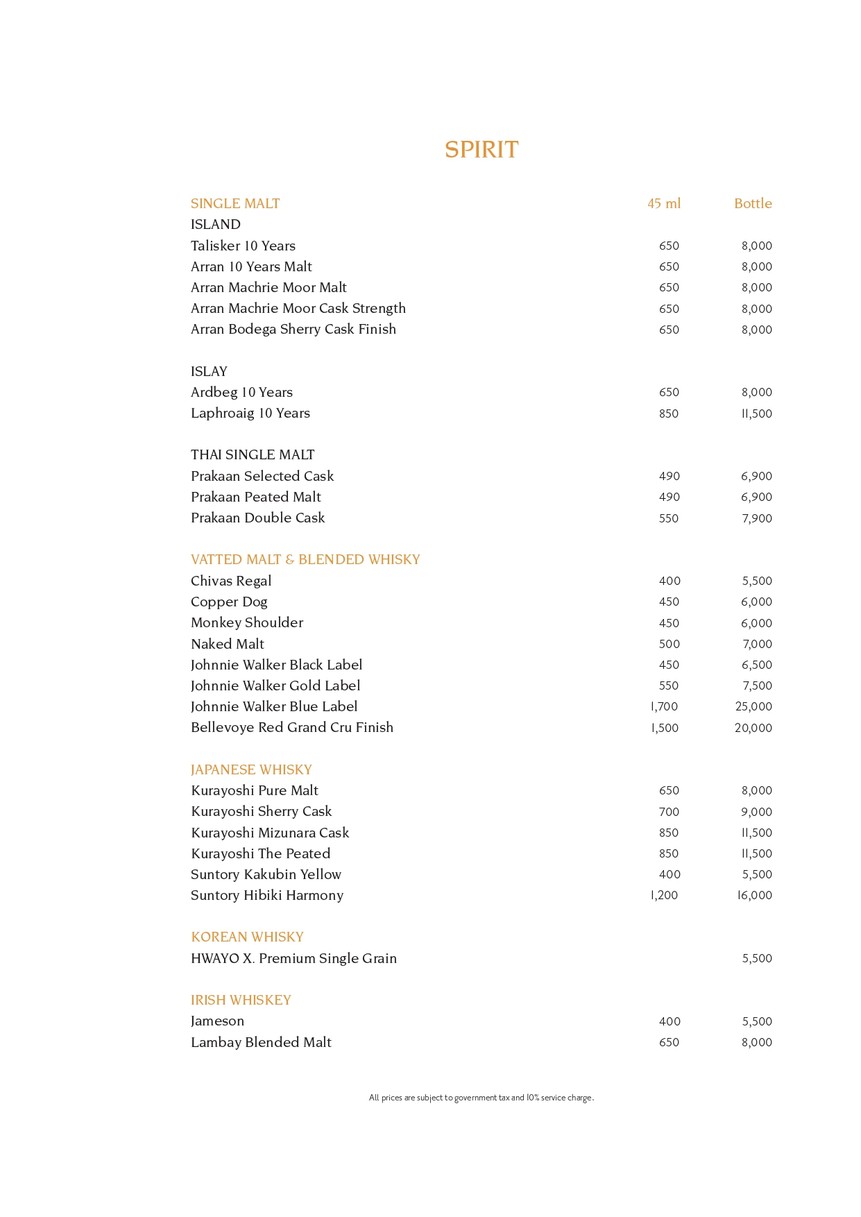 Longtail River Bar and Lounge menu 3