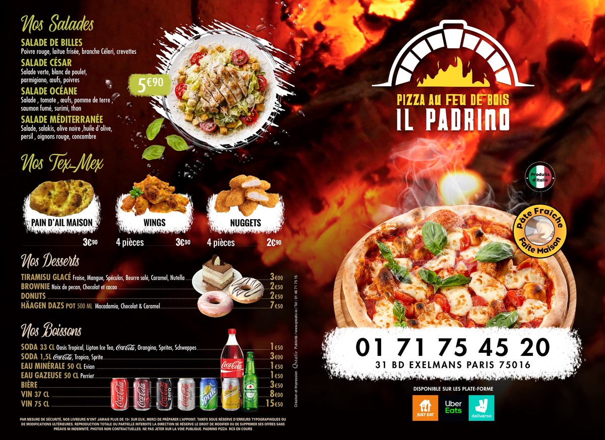 IL PADRINO PIZZA menu 2