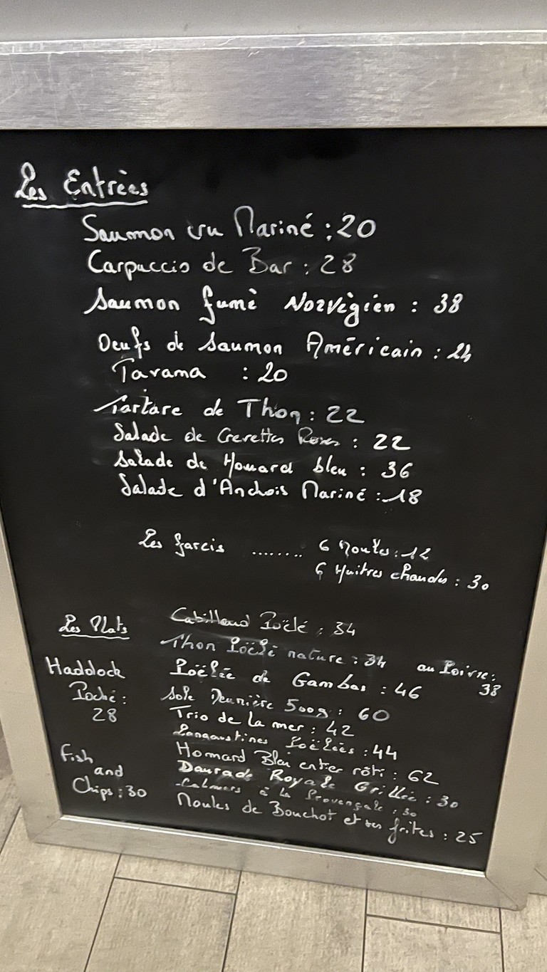 Restaurant L'Huîtrier menu 2