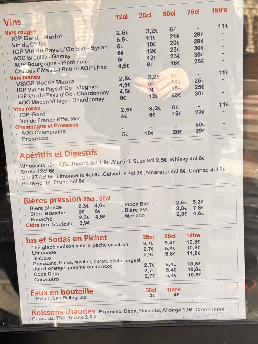La cantine diderot menu 2