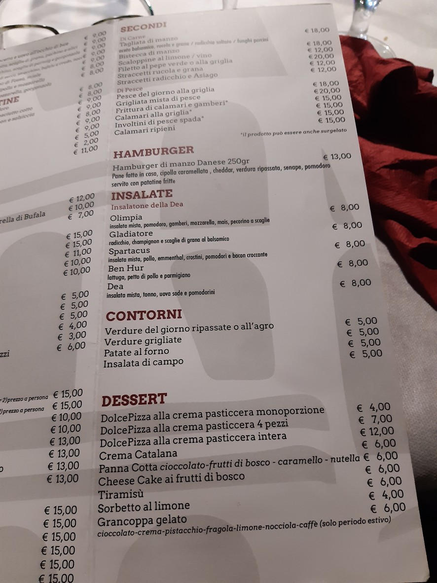 Ristorante Dea menu 3