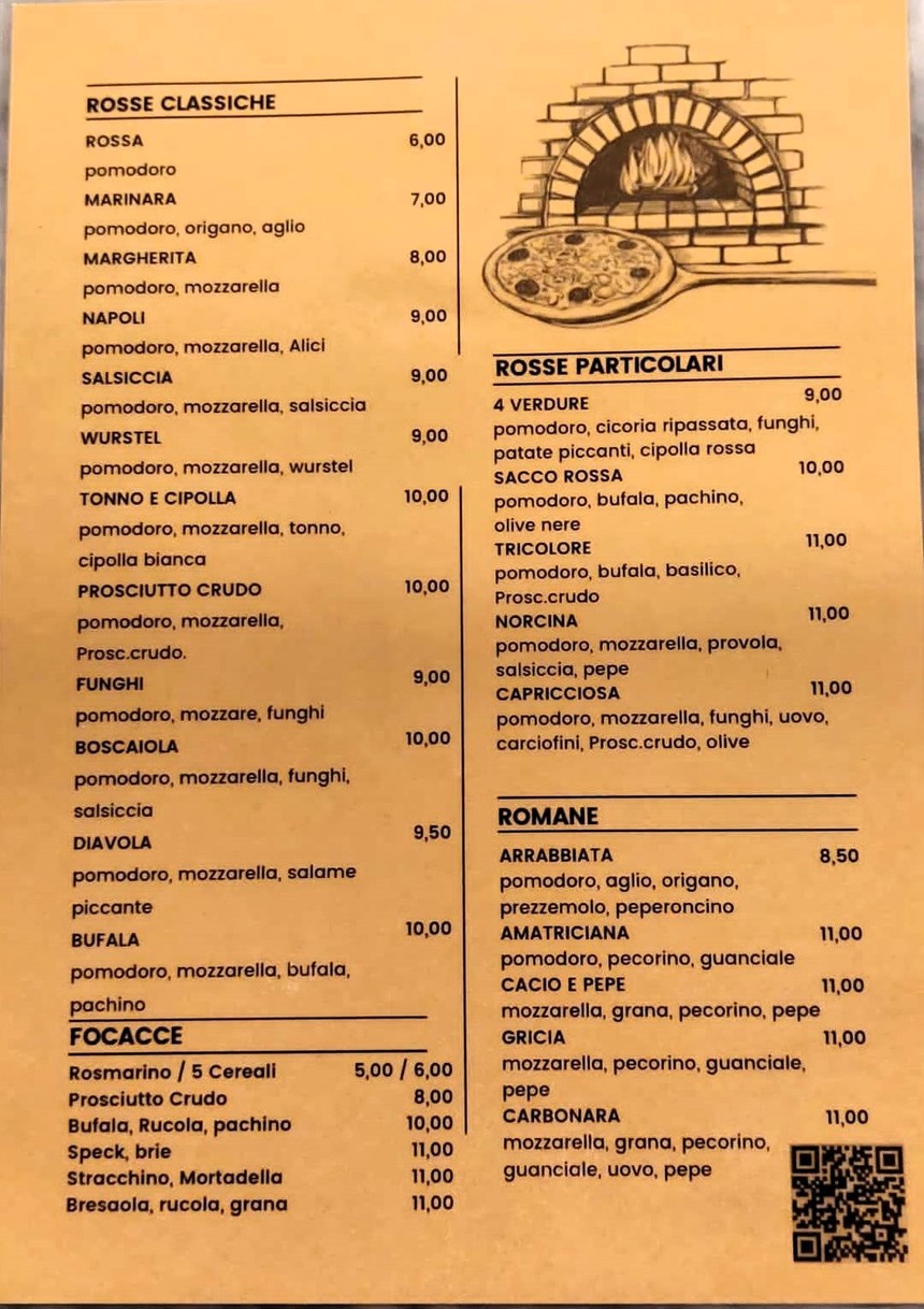 Ristorante Sacco menu 3