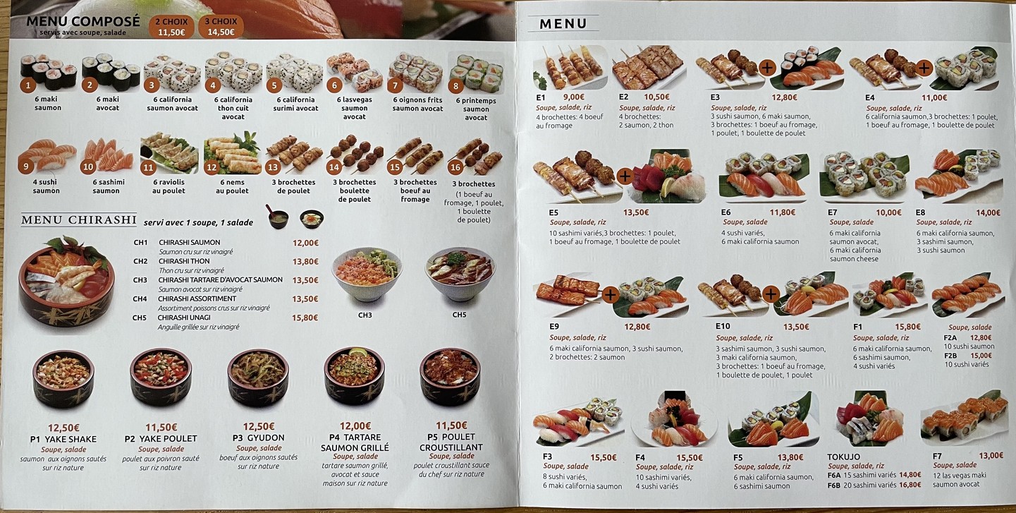 Osaka menu 3