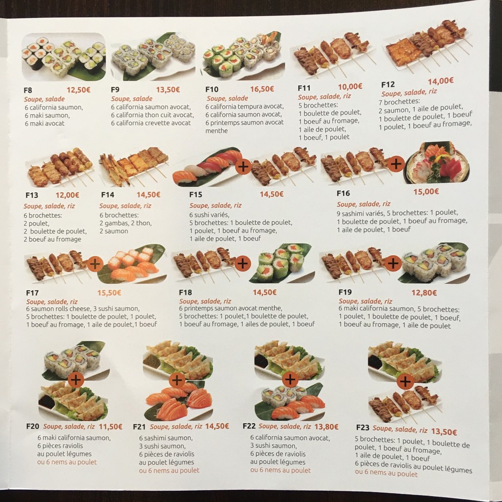 Osaka menu 4