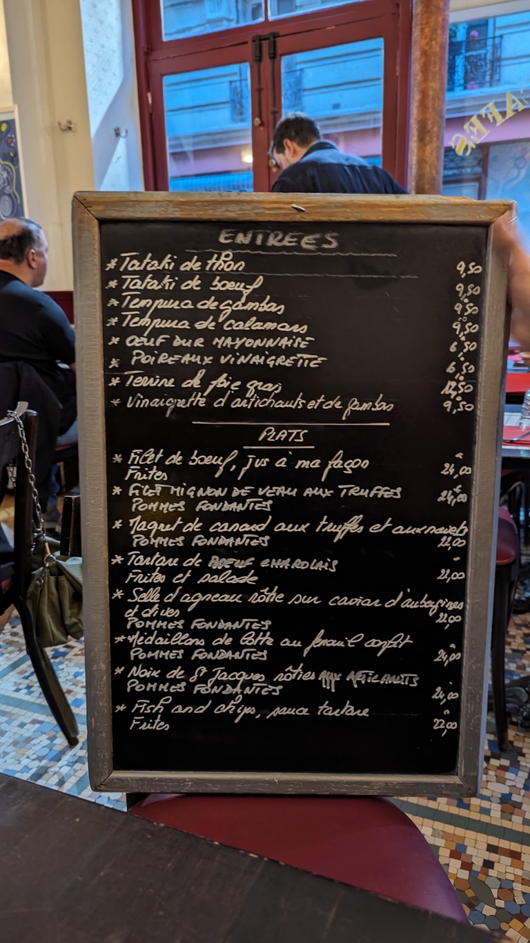 Chez Pradel menu 3