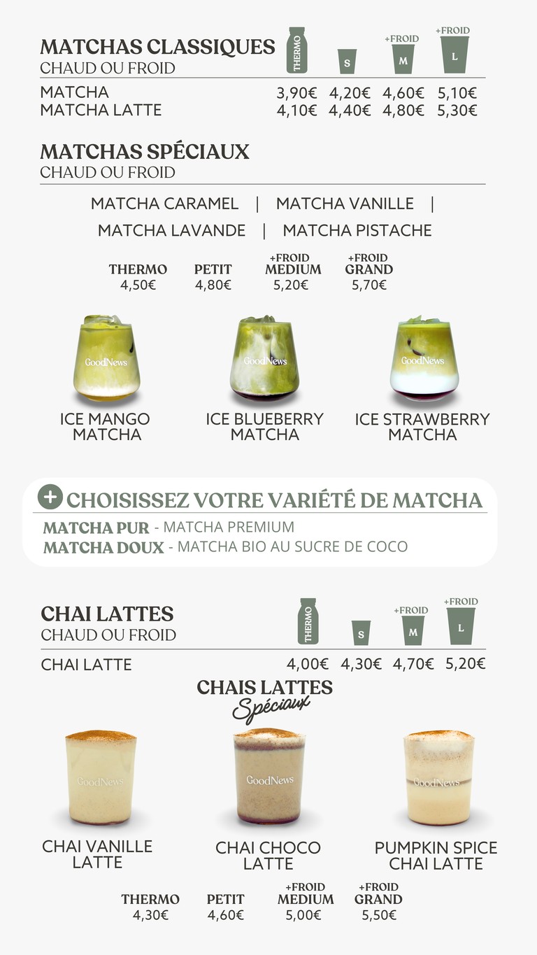 GoodNews Café Rue du Bac menu 2