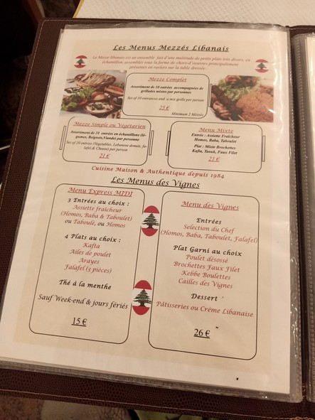 Les Vignes du Liban Paris