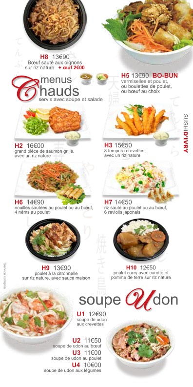 Sushi d'Ivry menu 8