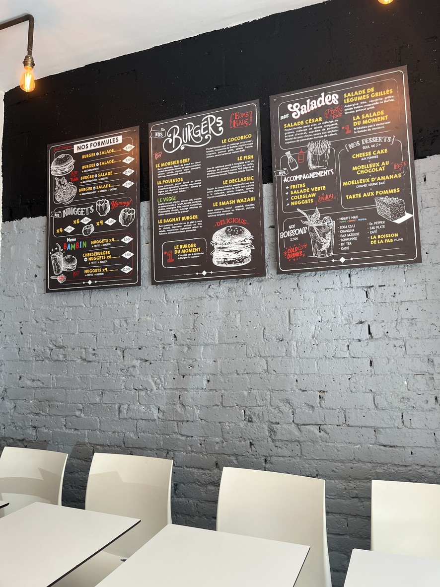 La fabrique à burger menu 2