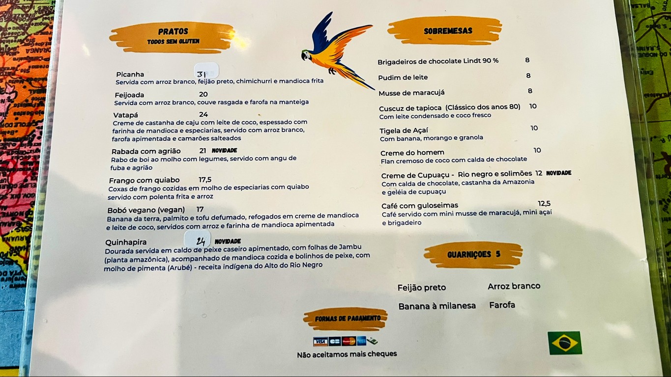 Gabriela menu 1