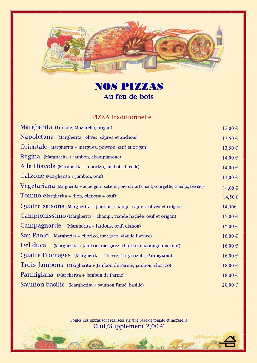 CASALINGO menu 3