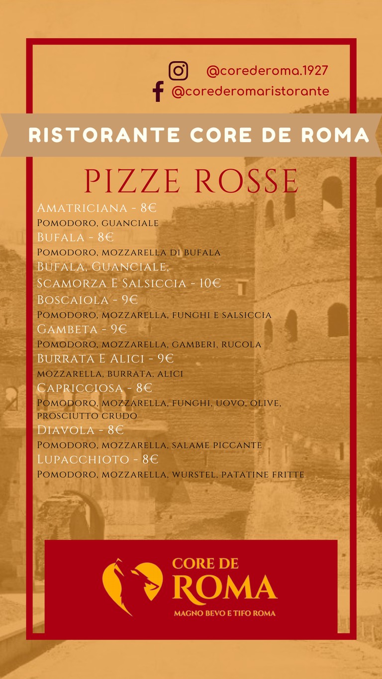Core de Roma menu 4