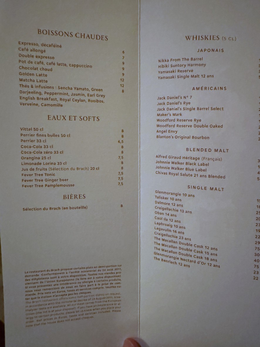 Brach Paris Restaurant menu 3