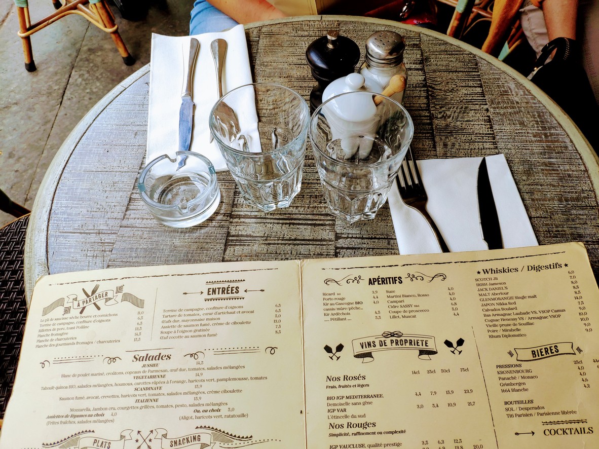 Café Jussieu menu 1
