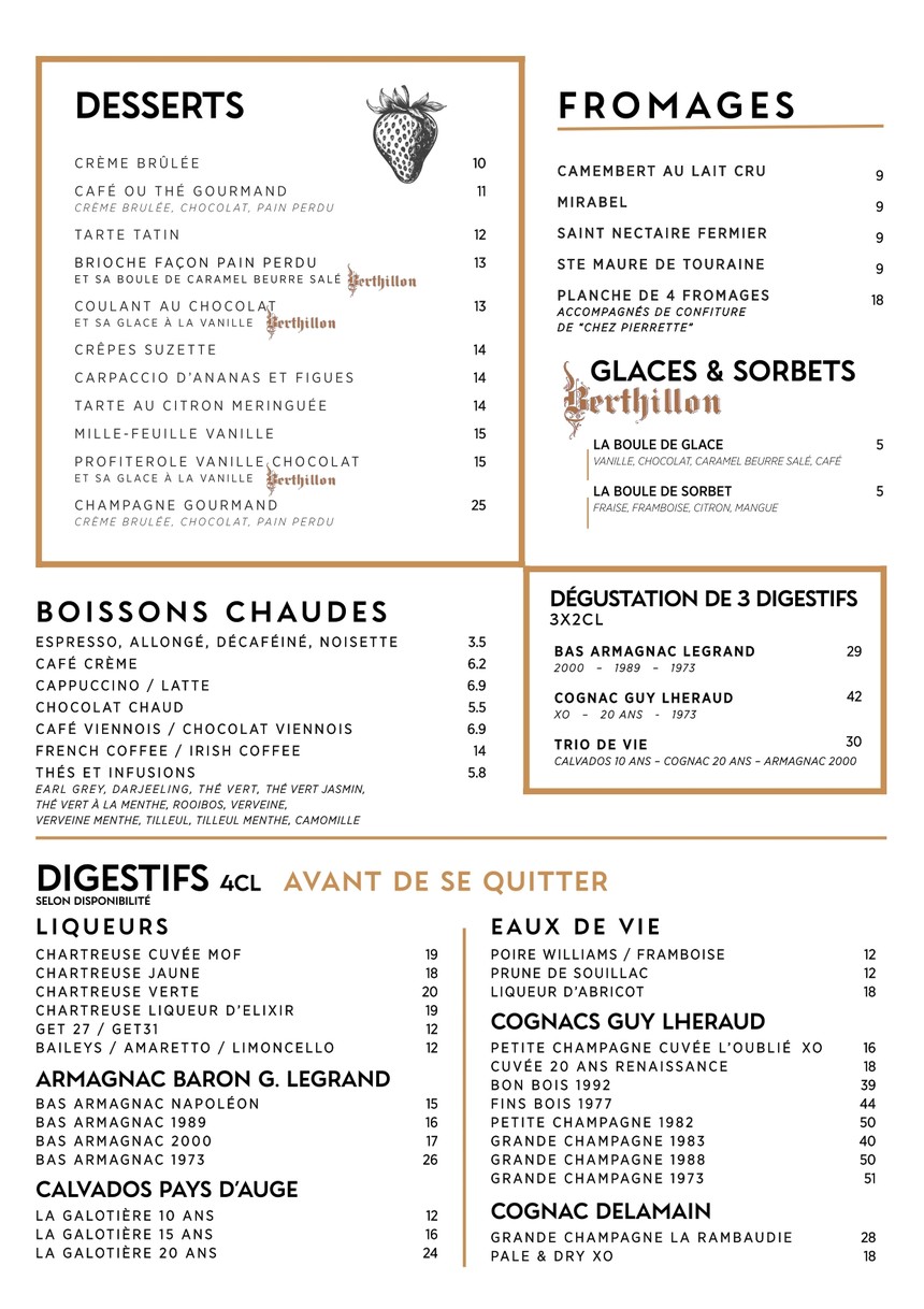 La Maison de l'Aubrac menu 4
