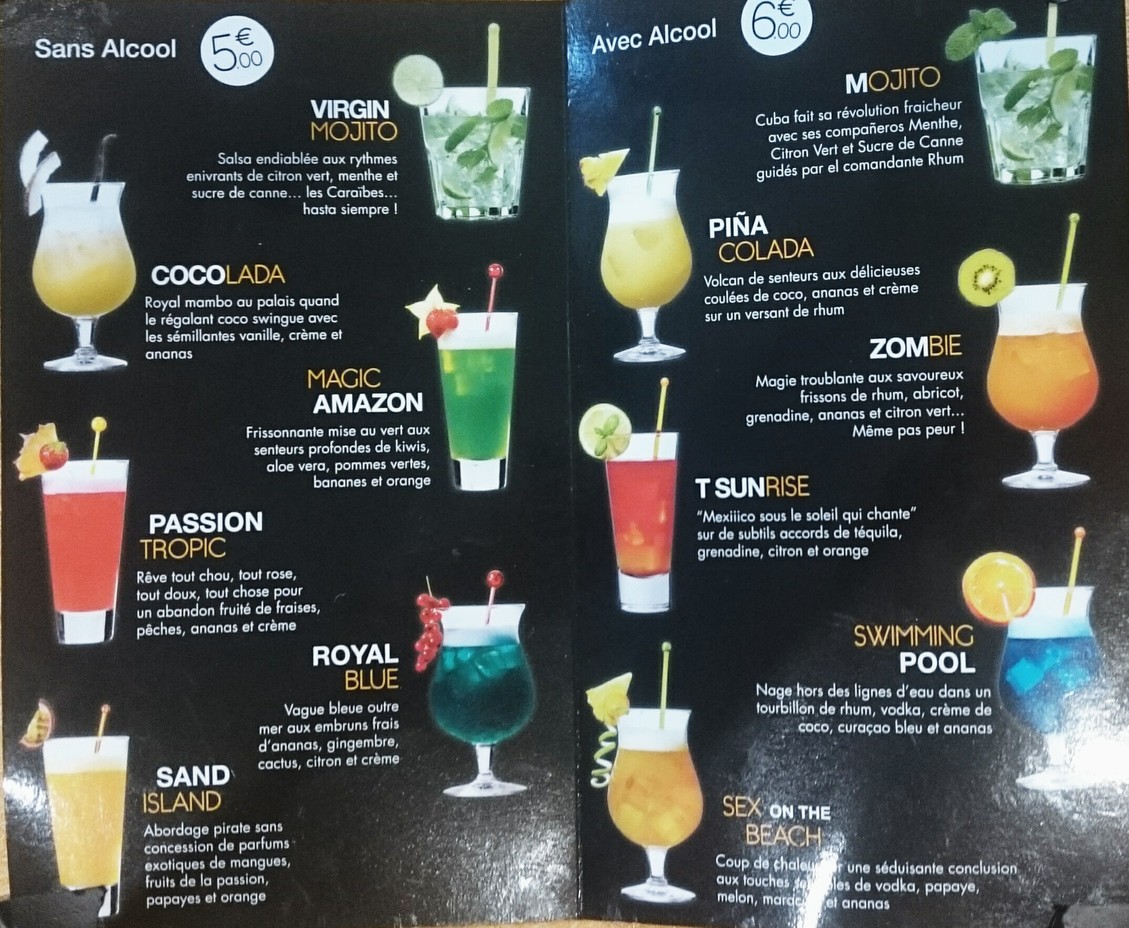 Bollywood menu 3