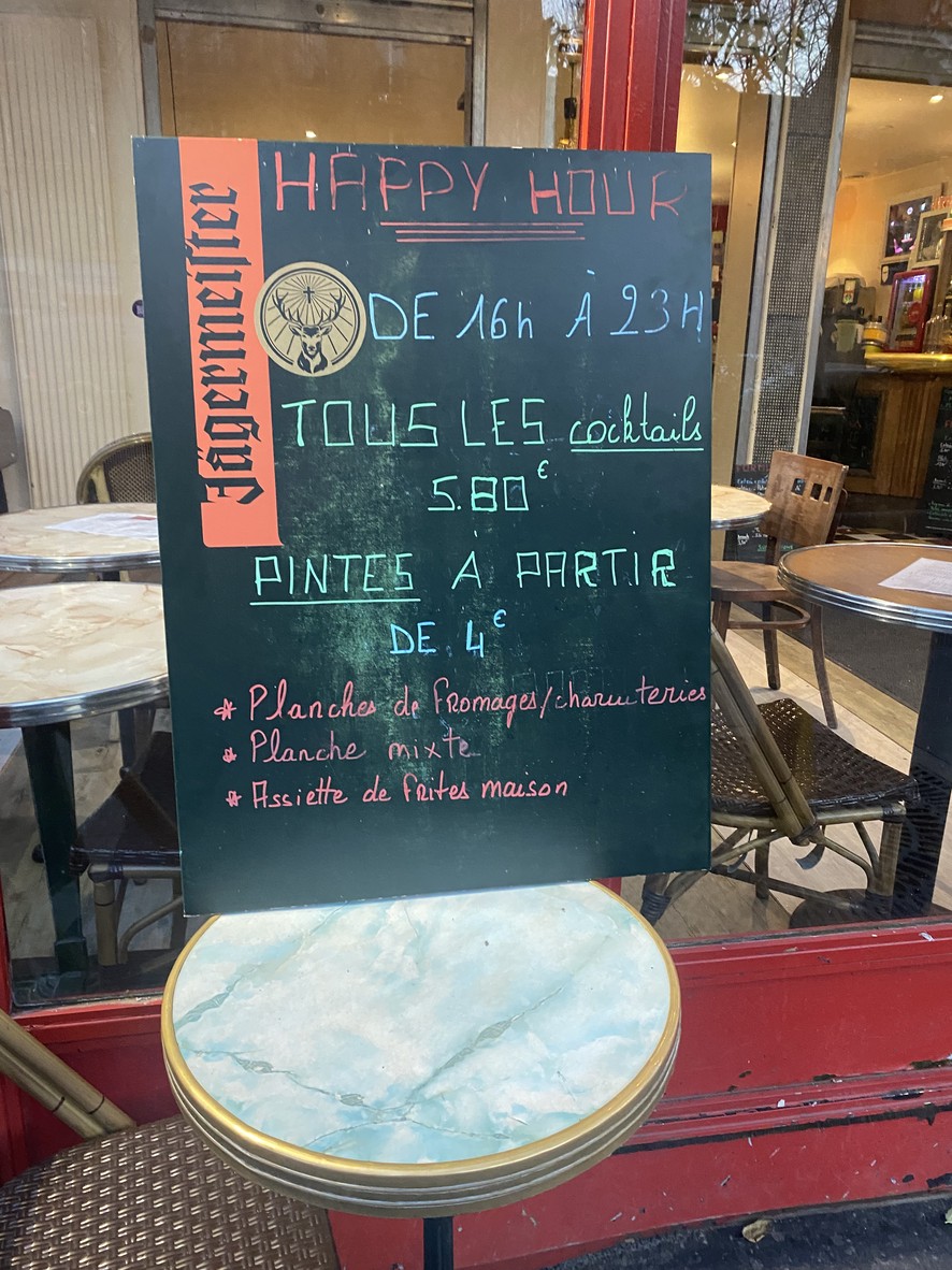 L'intermède menu 2
