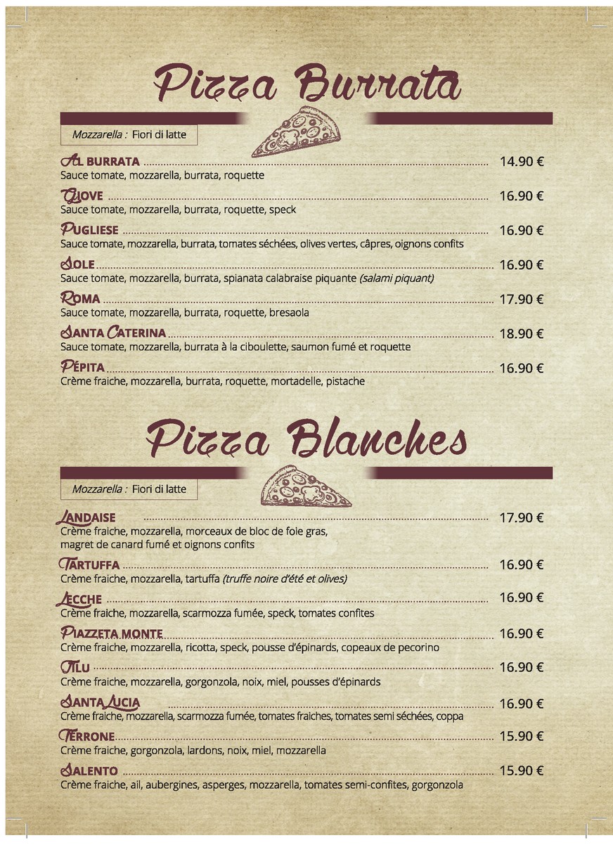 Il Capriccio menu 3