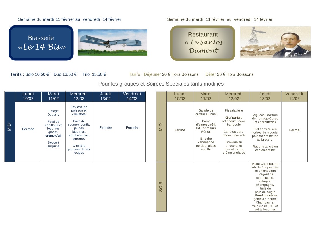 La Cantinella De Sèvres menu 5