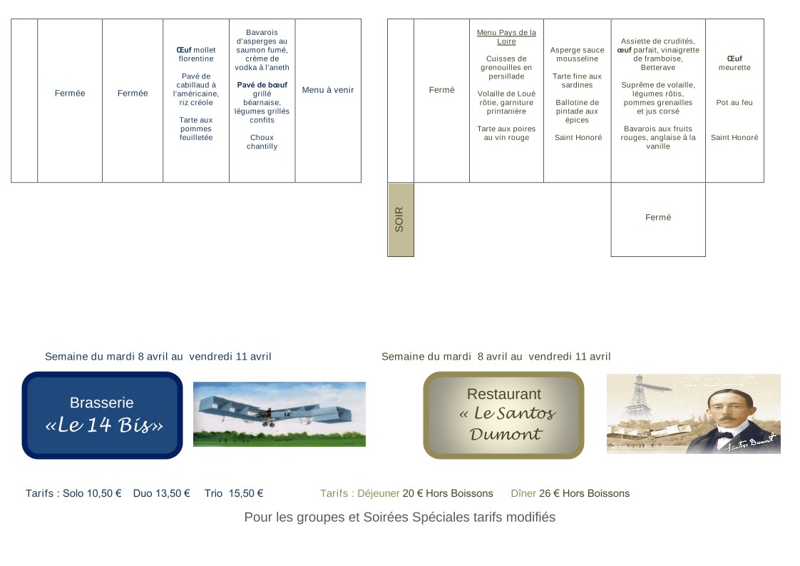 La Cantinella De Sèvres menu 10