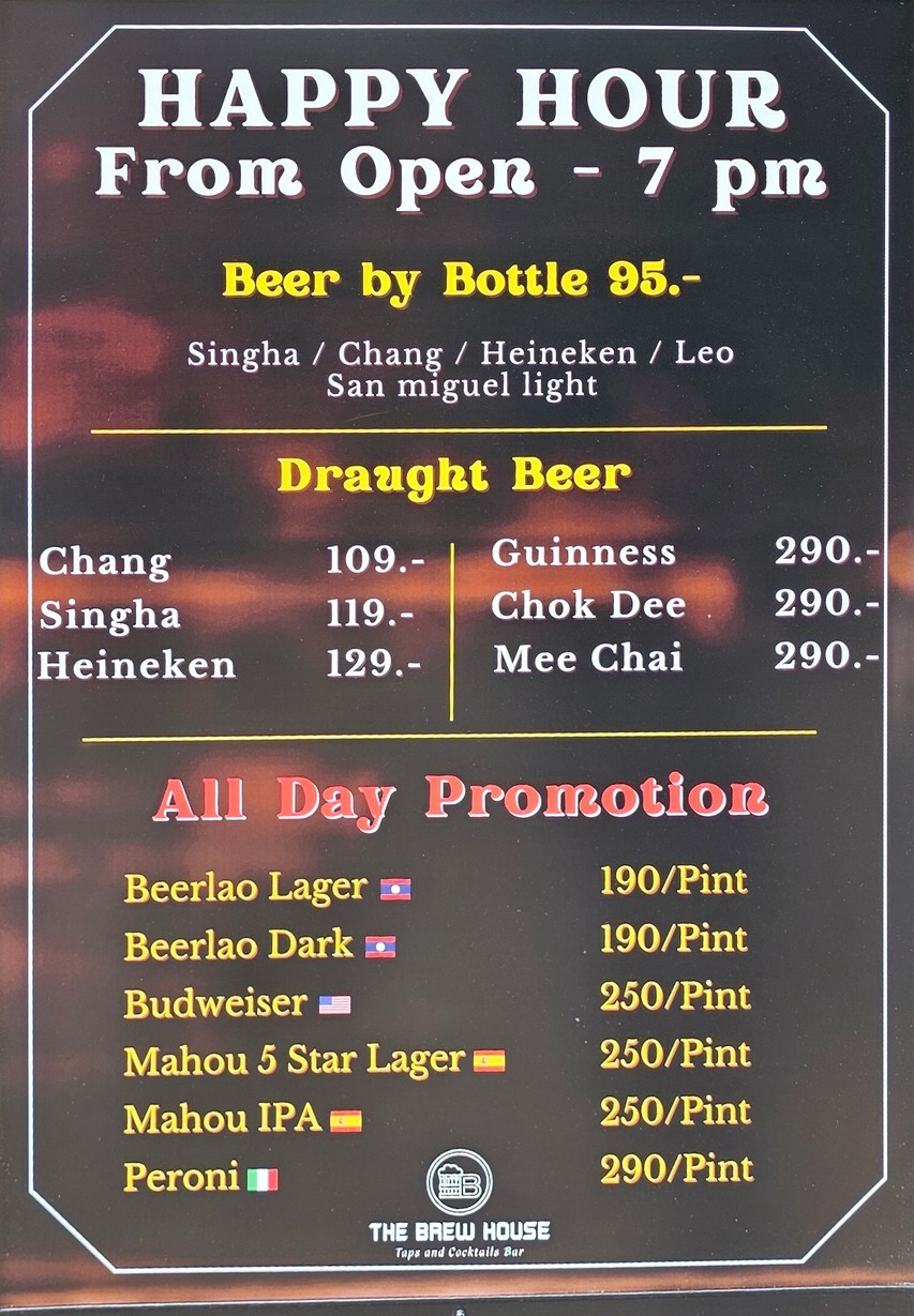 The Brew House Sukhumvit 8 menu 9