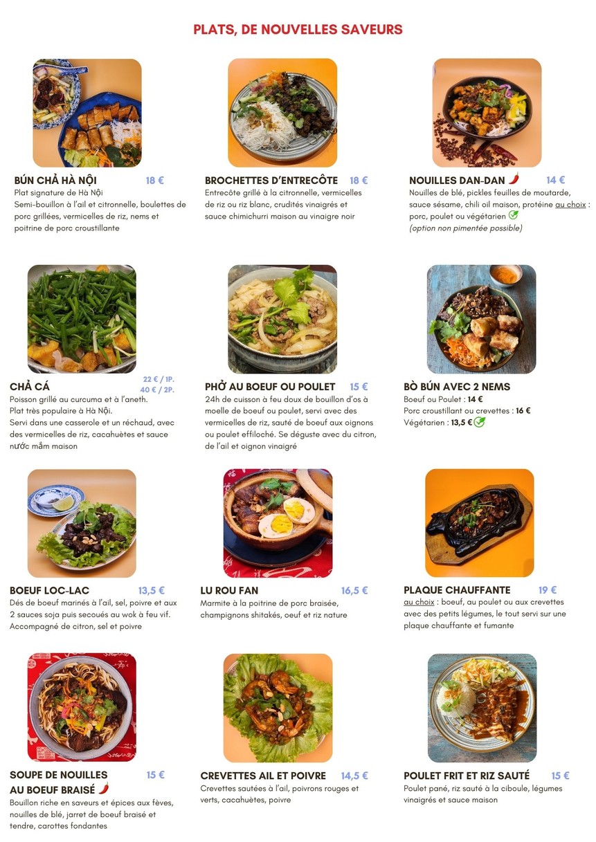 La Couronne Dorée menu 3