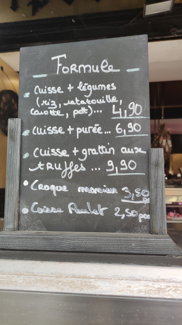 Boucherie paris des gobelins - Place d'italie menu 1