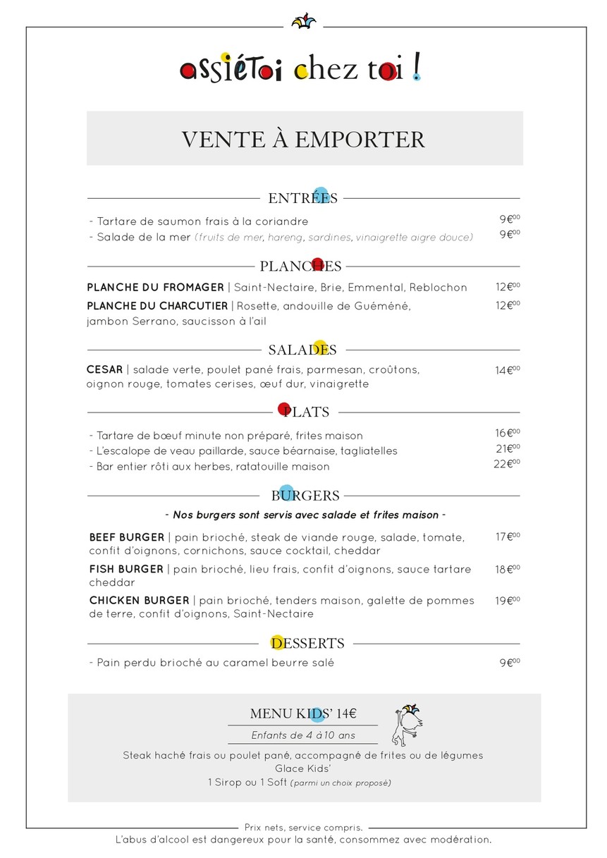 AssiéToi ! - Cuisine & Comptoir menu 3